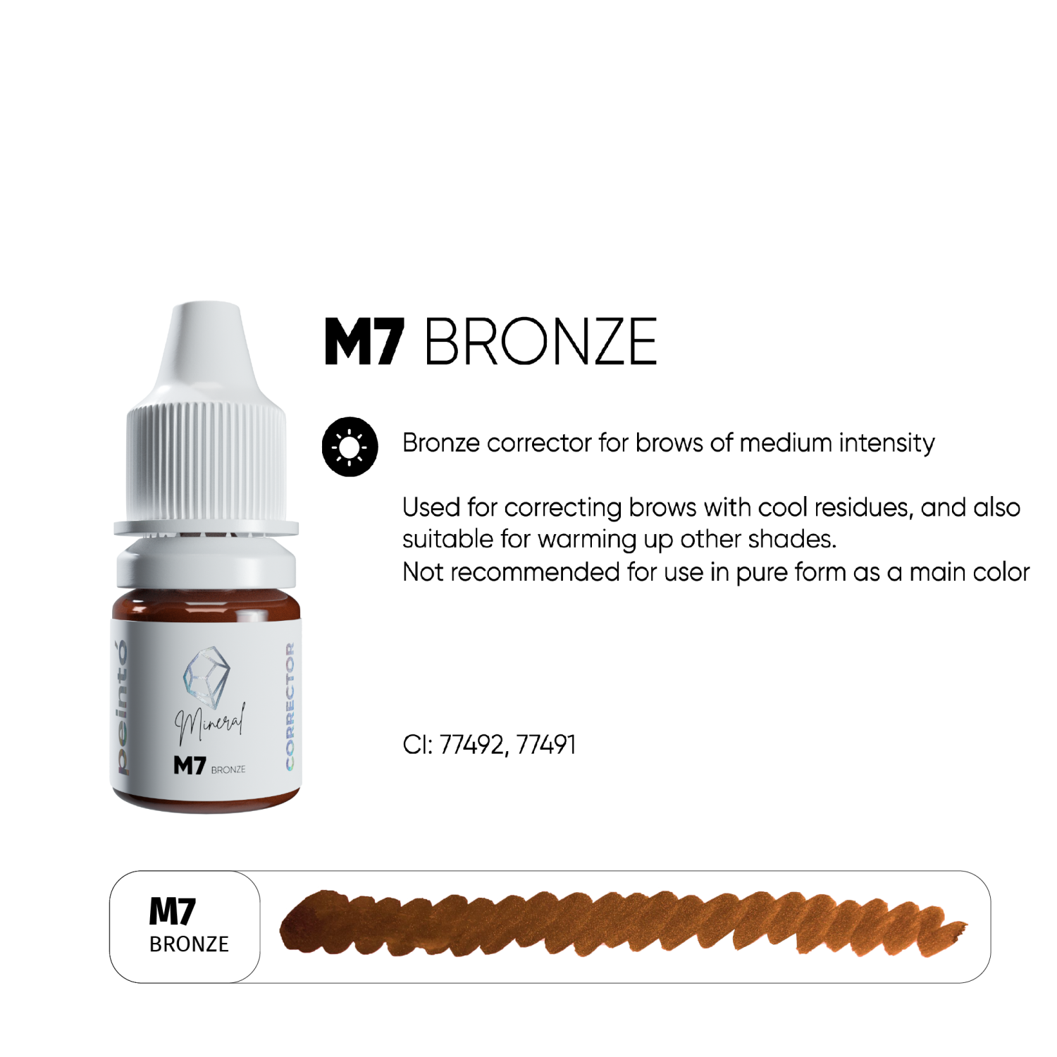PEINTO წარბის კორექტორი M7 Bronze